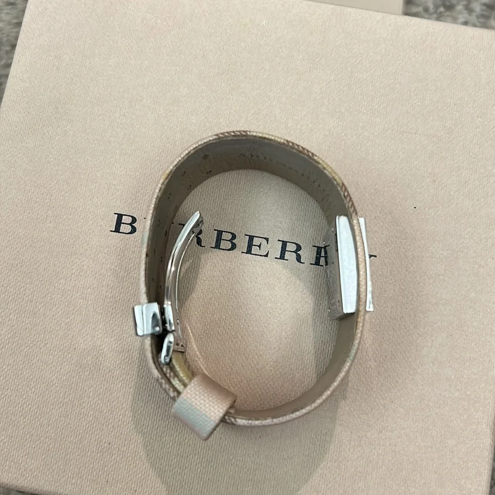 Burberry Pink Mother of Pearl Leather Stainless Steel Watch - Picture 6 of 12